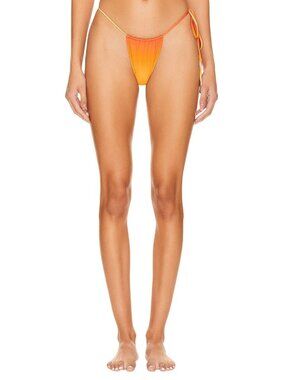 Seashell Beatrix Tie Side Bottoms in Sunset Medium New Womens Swimsuit